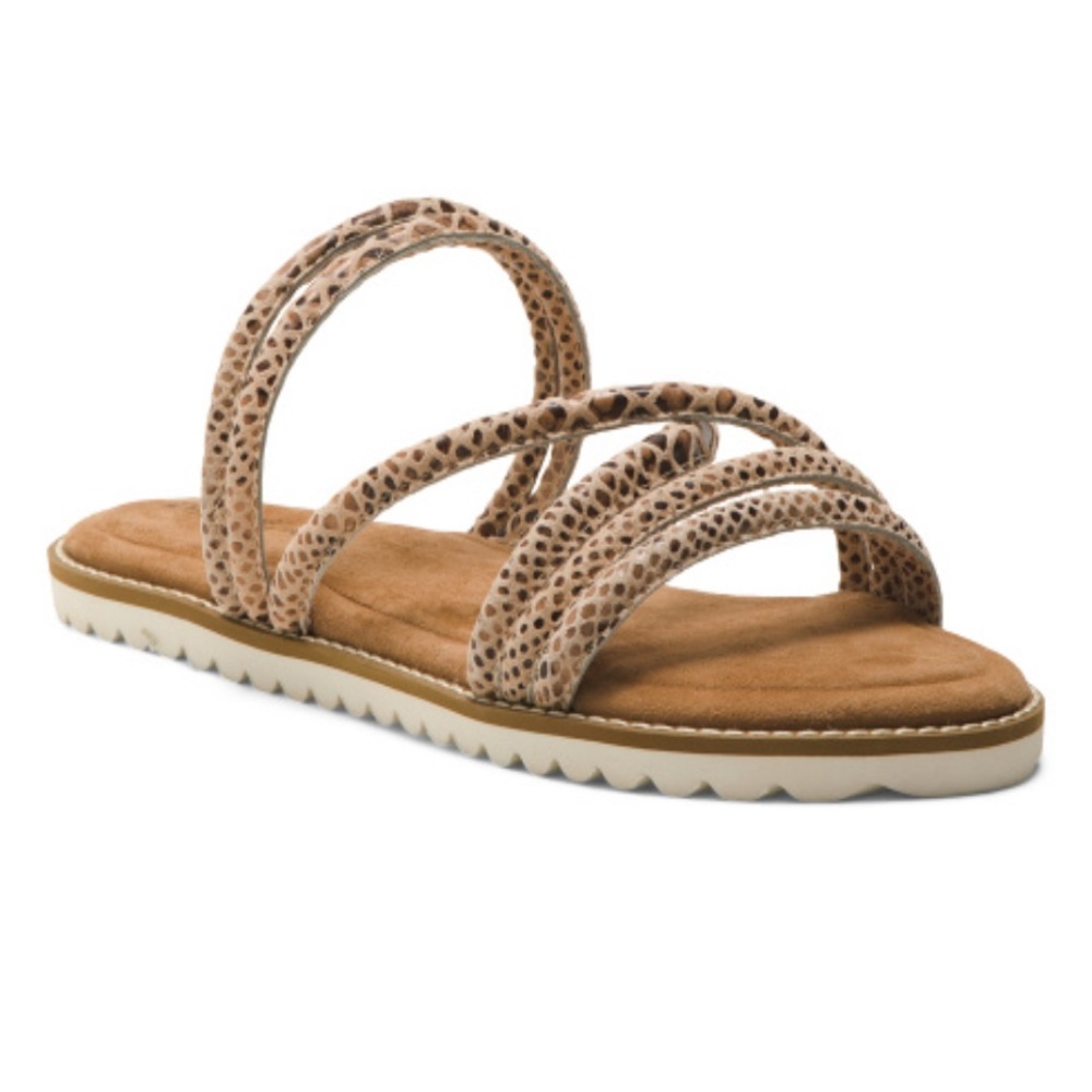 Diba True || leather cedar cove flat sandals in nude